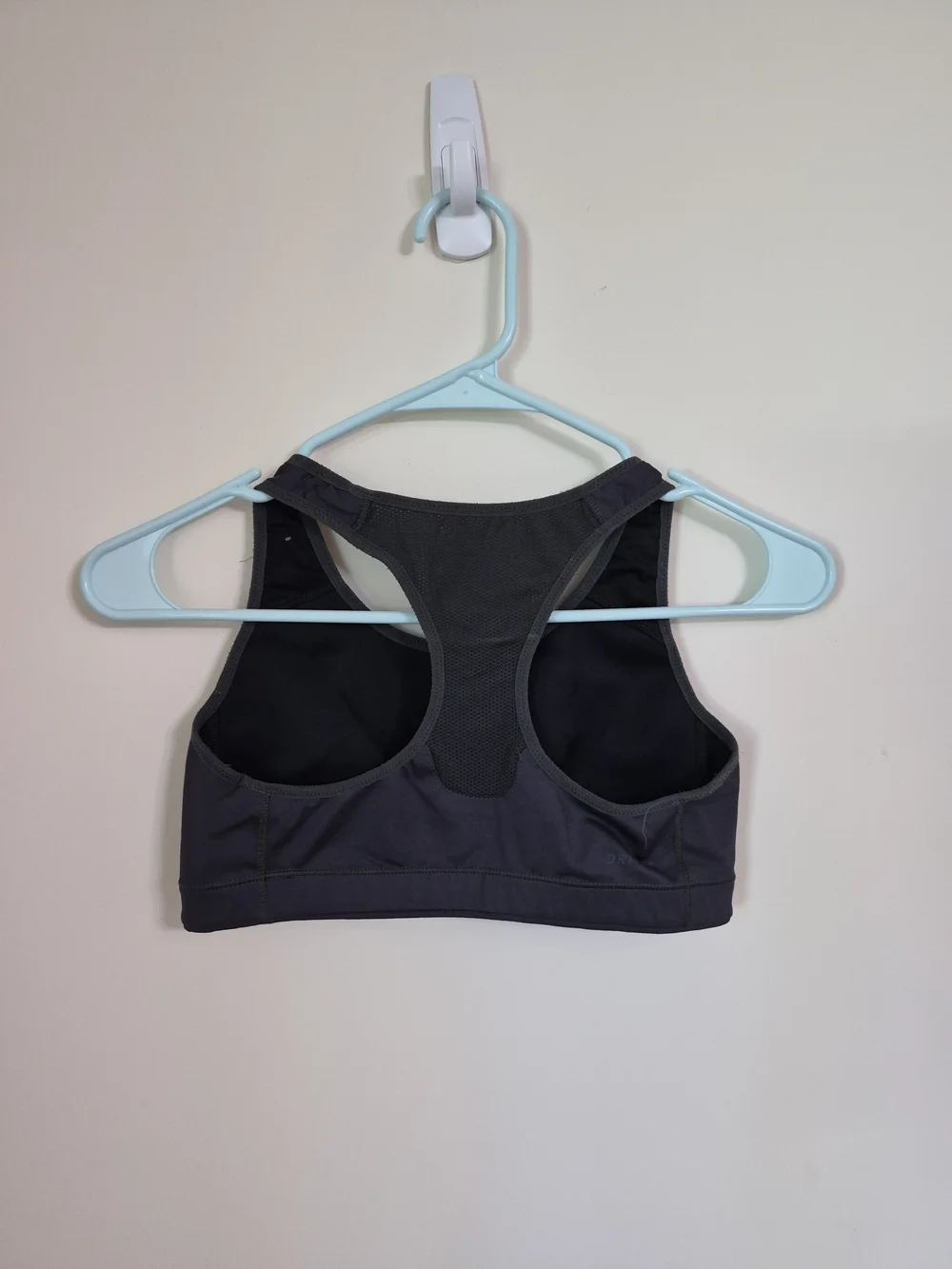 Nike Black Racerback Sports Bra Black Logo Size Small